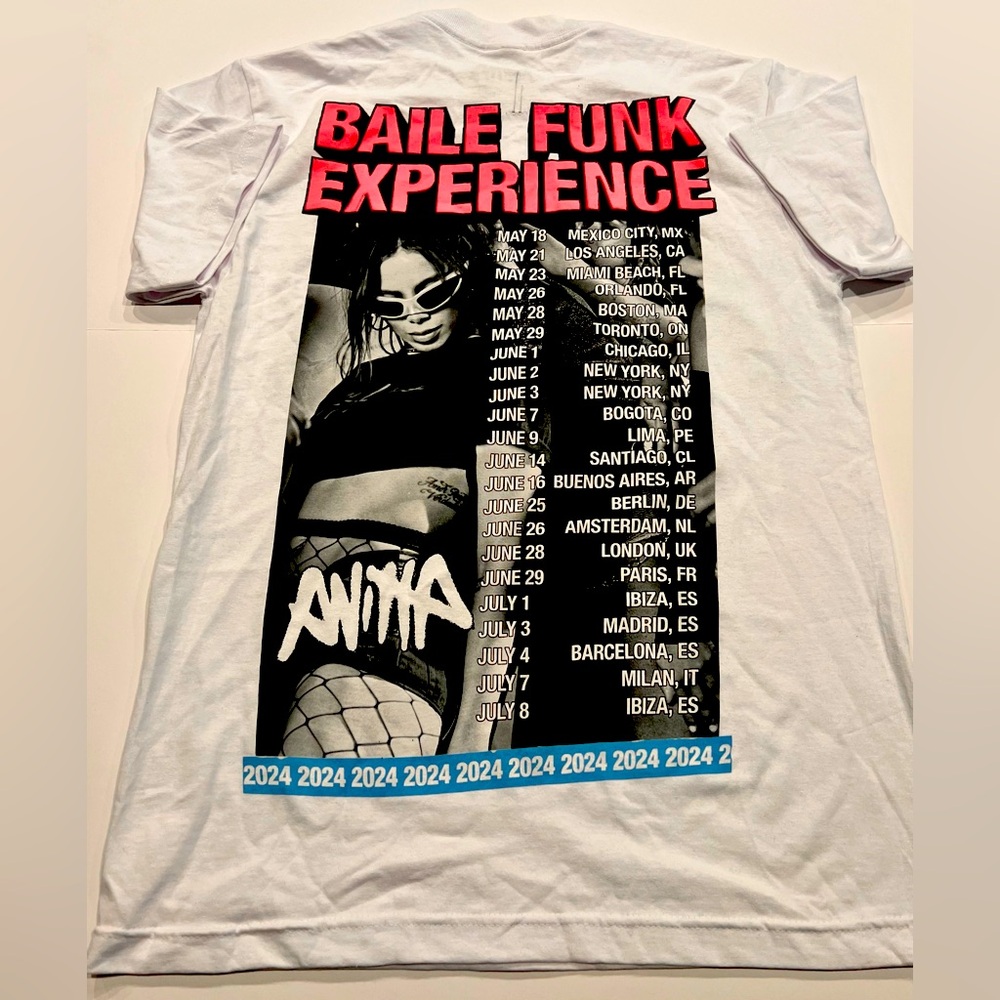 Anitta Baile Funk Experience tour tee